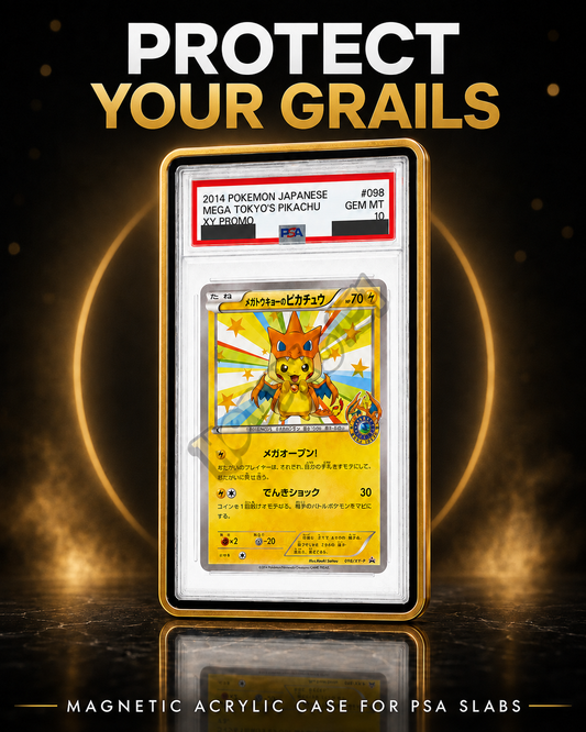 Protège-cartes à collectionner magnétique – Étui en acrylique de qualité supérieure, anti-UV pour cartes certifiées PSA, TAG et CGC