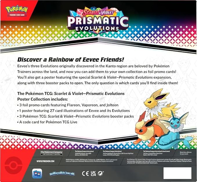 Pokemon Prismatic Evolutions Poster Collection