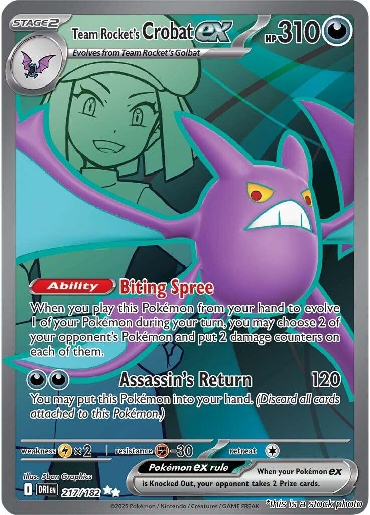 Team Rocket's Crobat ex - 217/182