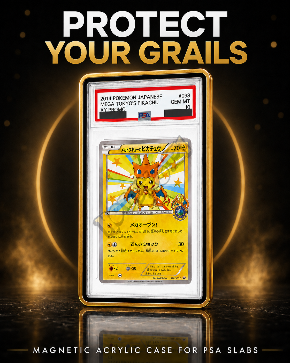 Magnetic Graded Trading Card Protector – Premium UV-Protected Acrylic Case for PSA, TAG & CGC Slabs