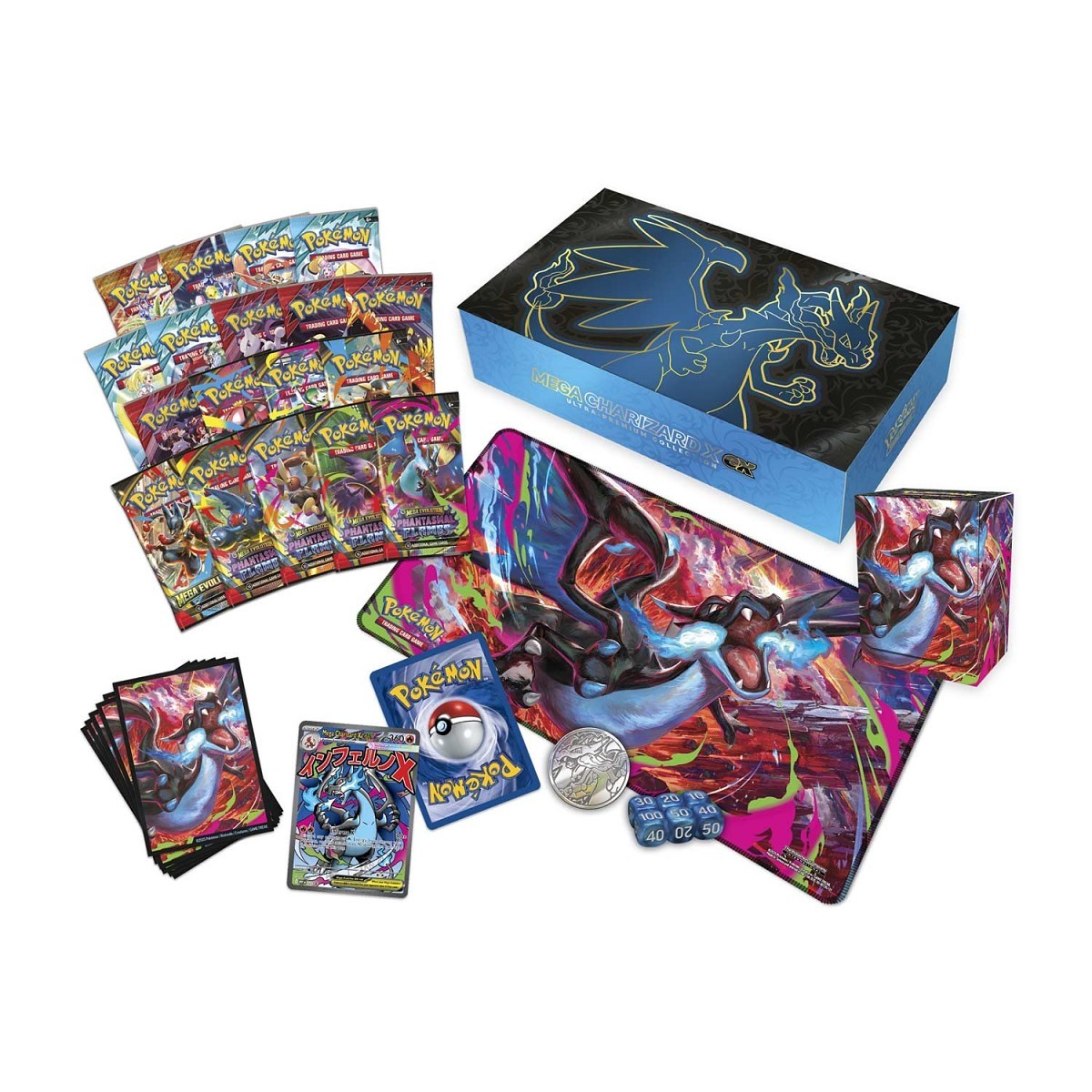 pokemon mega charizard x ex card POKEMON UPC Mega Charizard ex Ultra Premium Collection (ENG)