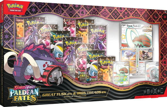 Pokémon Paldean Fates Great Tusk ex & Iron Treads ex Premium Collection