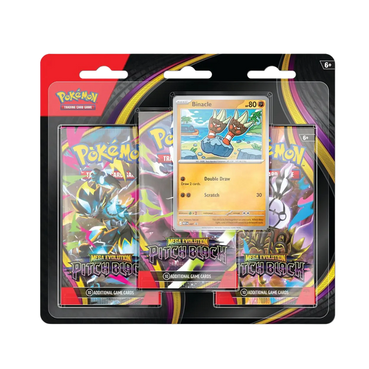 Pokémon Mega Evolution Pitch Black 3-Pack Blister